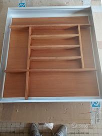 Portaposate legno e alluminio