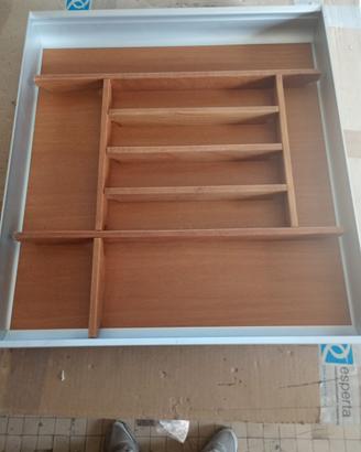 Portaposate legno e alluminio