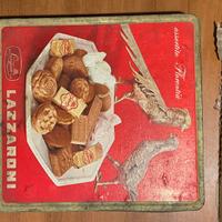 Scatola di latta vintage Lazzarone