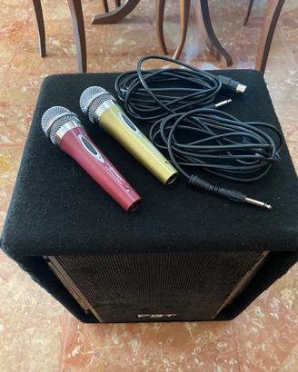 Cassa FBT D10 e 2 microfoni