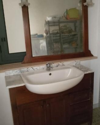 Mobile lavabo bagno completo di specchiera