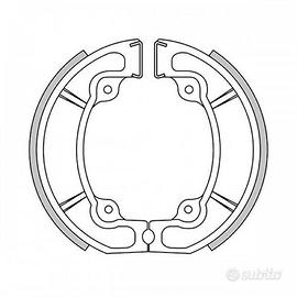 Coppia ceppi freno posteriore per Cagiva Elefant A