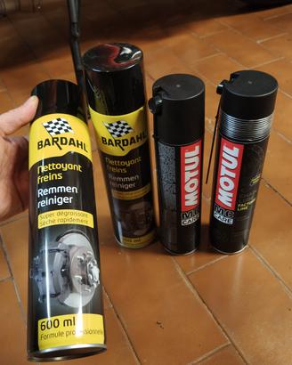 Pulitore FRENI Bardahl, x CATENA Motul + SPAZZOLA