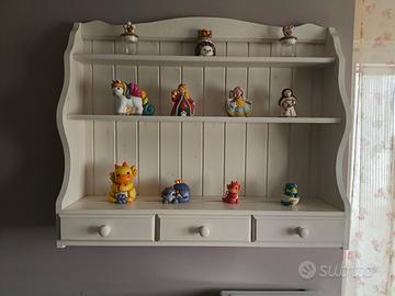 Piattaia shabby chic legno massello 