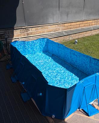 Piscina pieghevole in pvc e telo copertura