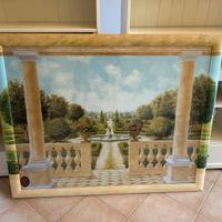 Quadro con cornice dipinta a mano