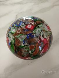 Fermacarte in vetro di Murano ditta A.VE.M