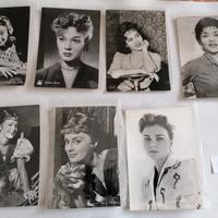 7 Cartoline Attrici Famose