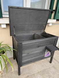 Cuccia gatto da esterno in legno – mai usata