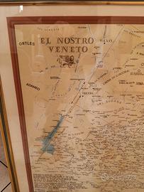 Cartina geografica Veneto in dialetto