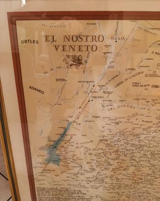 Cartina geografica Veneto in dialetto
