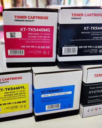 Kit 5 toner compatibili per Kyocera Ecosys MA2100