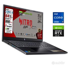 Nitro Gaming Pc, i9 13900H, DDR5 64Gb RTX 4060