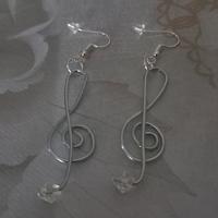 orecchini chiave di violino 