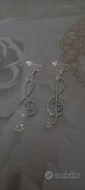 orecchini chiave di violino 