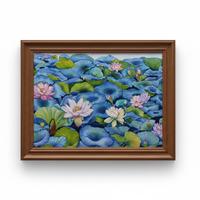 Garden of whispers (oil on canvas) 30w x 36h inche