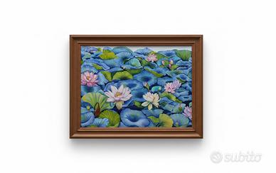 Garden of whispers (oil on canvas) 30w x 36h inche