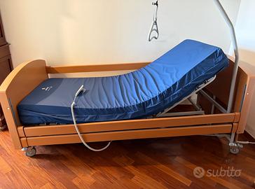Letto degenza elettrico + materasso antidecubito