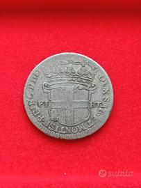 5 Soldi 1734 Carlo Emanuele III regno di Sardegna 