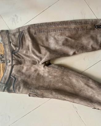 Lederhose Oktoberfest vera pelle Tg. 46