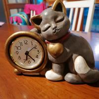 Gatto Thun con orologio 