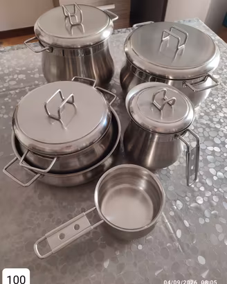 Batteria pentole BARAZZONI inox