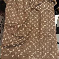 Sciarpa Louis Vuitton marrone beige nuova unisex