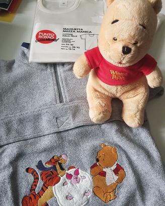 Pile e pupazzo Winnie the Pooh  + 2 magliette