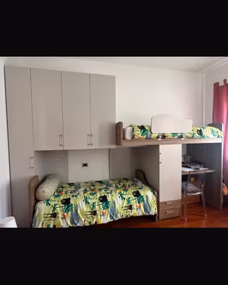 Letti a castello con armadio