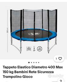 Tappeto elastico da giardino Decathlon diam 400