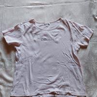 t-shirt rosa chiaro Fashion Azzurro L/XL