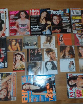 lotto Shania Twain - riviste e cd