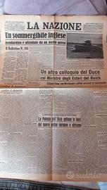 giornale La nazione del 21 settembre 1940