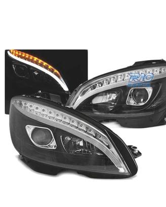 FARI MERCEDES W204 07-10 LUCE A LED TUBE DINAMICO 