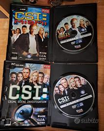 Videogiochi CD serie CSI Miami/ Los Angeles per pc