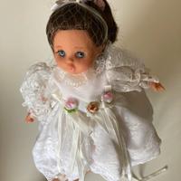 Bambola vintage anni 60 occhi azzurri