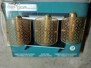 3 Applique da parete colore oro 