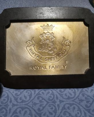 Placca quadro quadruccio Royal Sheffield Royal Fam
