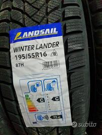 4 pneumatici 195 55 16 landsail antineve nuove