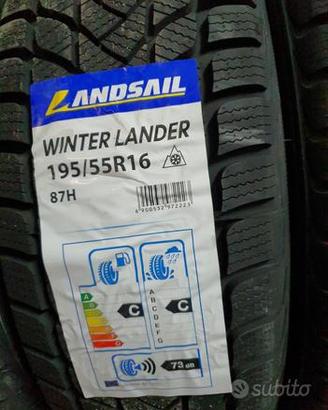4 pneumatici 195 55 16 landsail antineve nuove