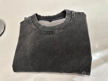 Felpa Oversize Grigio Scuro Heavy Cotton