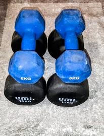 Coppia Manubri Professionali (10kg e 5kg) 