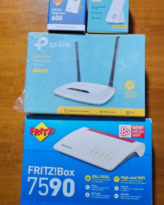 Modem router Fritz + repeater 