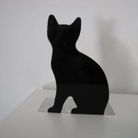 Ferma libri Ikea in metallo gatto