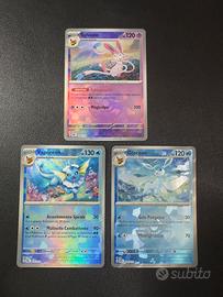Lotto 3 carte pokemon holo pokeball prismatiche