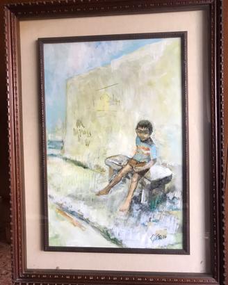 Quadro olio su tela del pittore G.GIUSTI