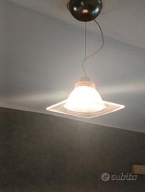 Lampada sospesa AV Mazzega vetro Murano