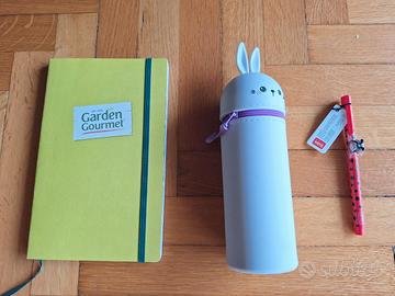 Astuccio Legami + Penna Legami + diario green