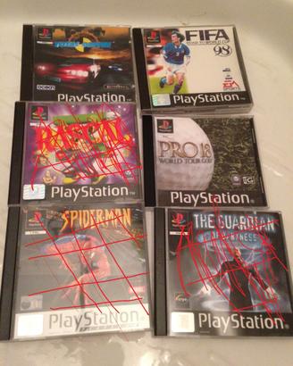4 giochi per Playstation 1