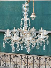 lampadario Maria Teresa 10 luci restaurato 